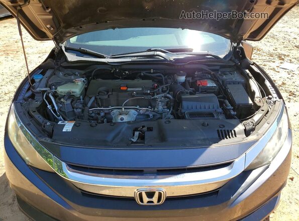 19XFC2F79GE245964 2016 HONDA CIVIC Gray Widok wnętrza z tyłu