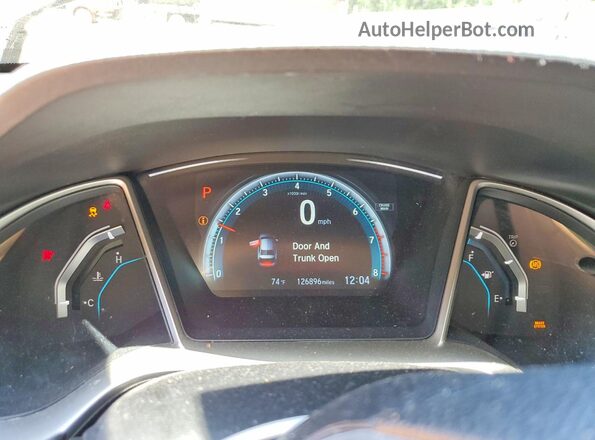 19XFC2F79GE245964 2016 HONDA CIVIC Gray Widok zestawu wskaźników