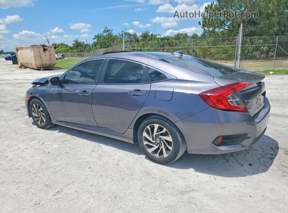 19XFC2F79HE044132 2017 HONDA CIVIC Gray Rear left