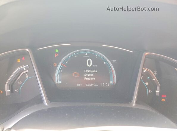 19XFC2F79HE044132 2017 HONDA CIVIC Gray Instrument cluster view