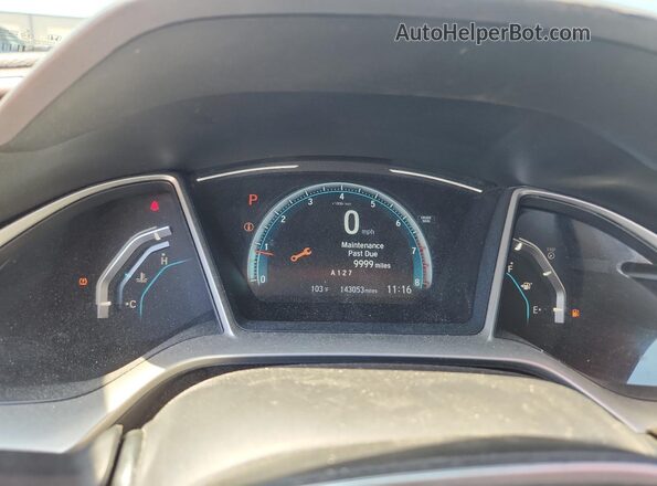 19XFC2F79HE060430 2017 HONDA CIVIC Gray Instrument cluster view