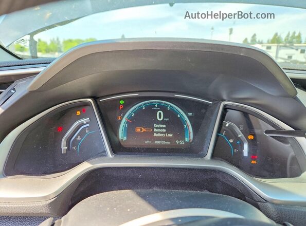 19XFC2F79HE201156 2017 HONDA CIVIC Blue Սարքավորումների վահանակի տեսք