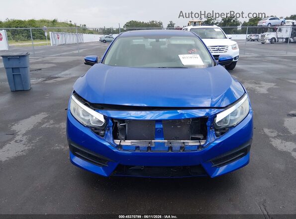 19XFC2F7XJE002140 2018 HONDA CIVIC Blue Widok zestawu wskaźników
