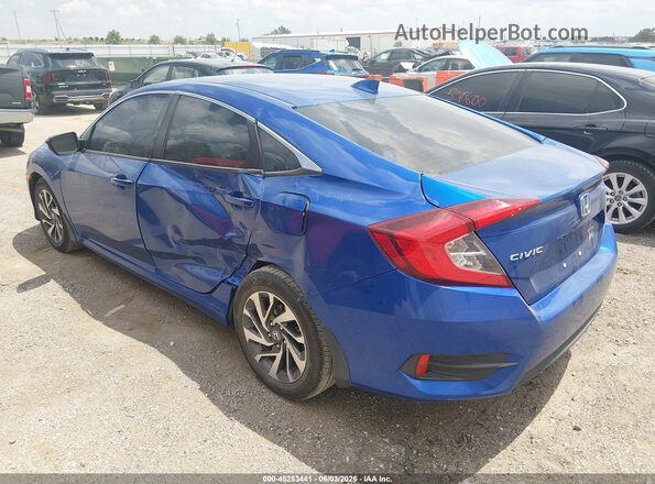 19XFC2F7XJE014823 2018 HONDA CIVIC Blue Tył lewy