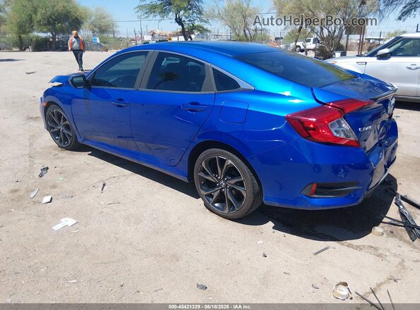 19XFC2F80LE002546 2020 HONDA CIVIC Dark Blue Rear left