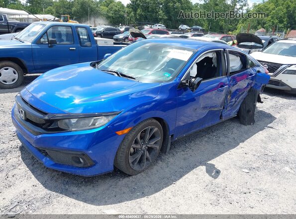 19XFC2F80LE010761 2020 HONDA CIVIC Синий Передняя левая четверть