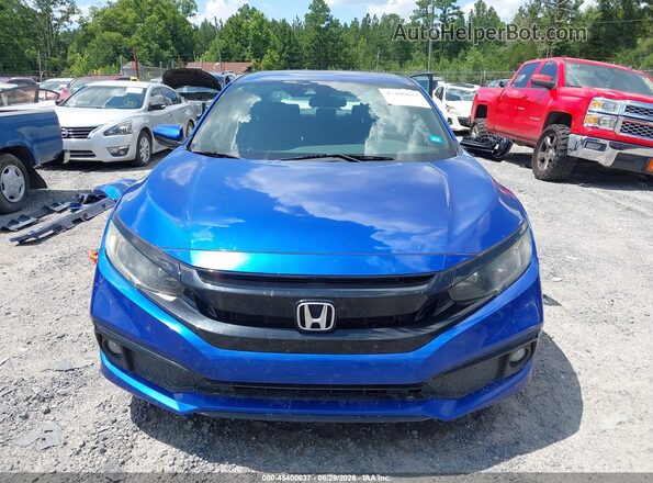 19XFC2F80LE010761 2020 HONDA CIVIC Синий Вид щитка приборов