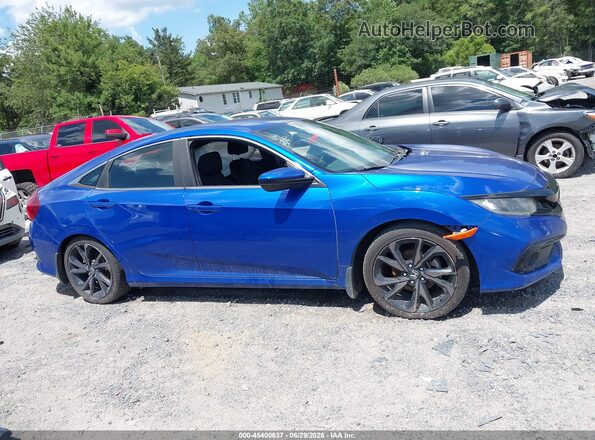 19XFC2F80LE010761 2020 HONDA CIVIC Синий Вид задней части салона