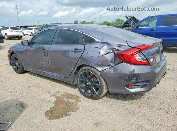 19XFC2F80LE014891 2020 HONDA CIVIC Gray Rear left