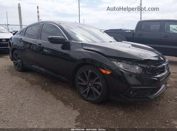 19XFC2F80LE030332 2020 HONDA CIVIC Black Vista frontal