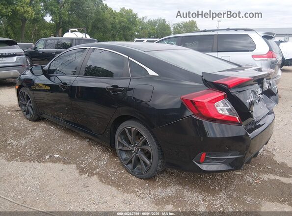 19XFC2F80LE030332 2020 HONDA CIVIC Black Trasero izquierdo