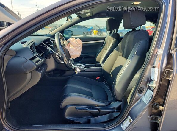 19XFC2F80ME002192 2021 HONDA CIVIC Gray Widok wnętrza z przodu