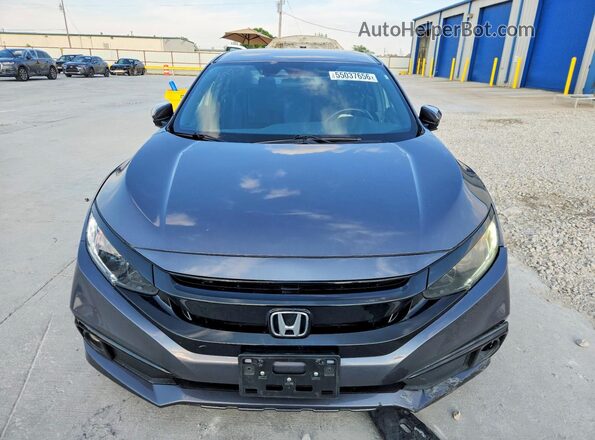 19XFC2F80ME002192 2021 HONDA CIVIC Gray Widok z przodu