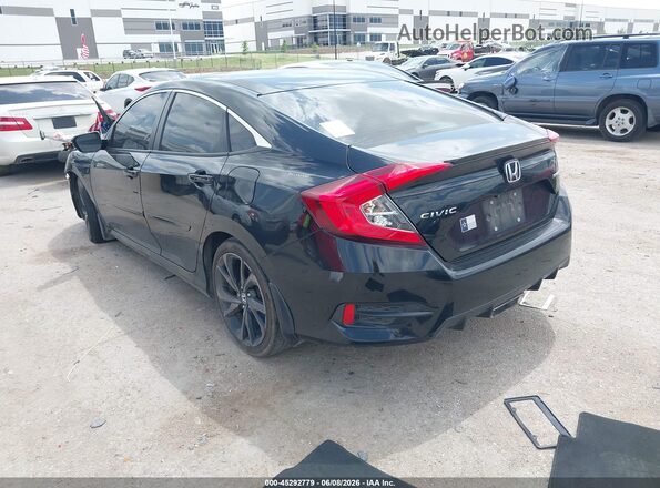 19XFC2F80ME002337 2021 HONDA CIVIC Black უკანა მარცხენა