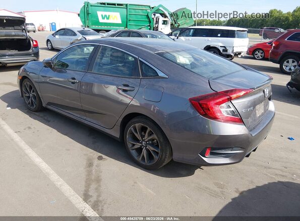 19XFC2F80ME002791 2021 HONDA CIVIC Gray Հետևի ձախ