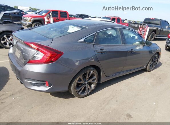 19XFC2F80ME002791 2021 HONDA CIVIC Gray Հետևի աջ
