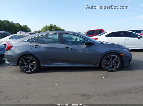 19XFC2F80ME002791 2021 HONDA CIVIC Gray Սալոնի 360 աստիճան տեսք