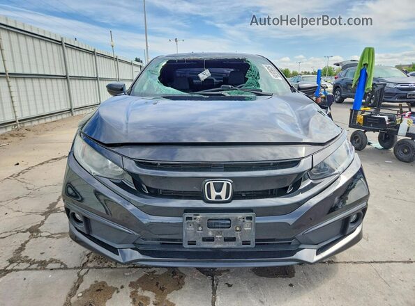 19XFC2F81ME202336 2021 HONDA CIVIC Black Front view