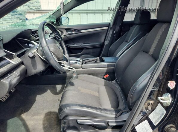 19XFC2F81ME202336 2021 HONDA CIVIC Black Front interior view