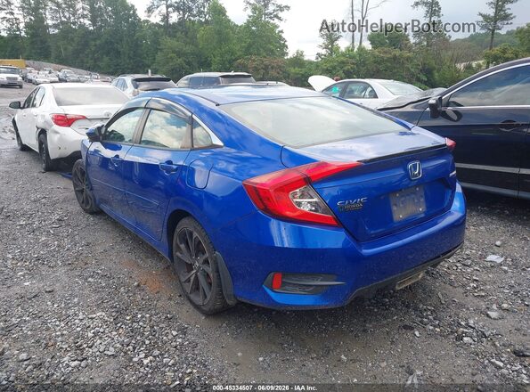 19XFC2F82KE040763 2019 HONDA CIVIC Синий Задняя левая четверть