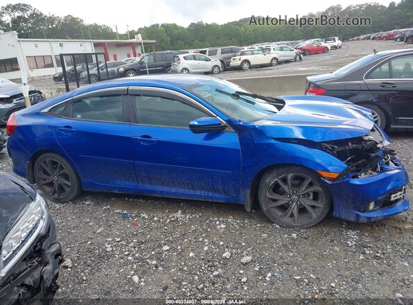 19XFC2F82KE040763 2019 HONDA CIVIC Синий Вид щитка приборов