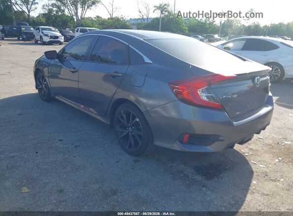 19XFC2F82LE007599 2020 HONDA CIVIC Серый Задняя левая четверть