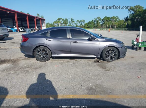 19XFC2F82LE007599 2020 HONDA CIVIC Серый Вид задней части салона