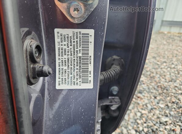 19XFC2F83KE004080 2019 HONDA CIVIC Серый 