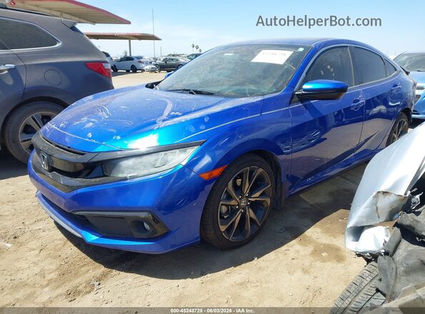 19XFC2F83LE008017 2020 HONDA CIVIC Blue Передня ліва чверть