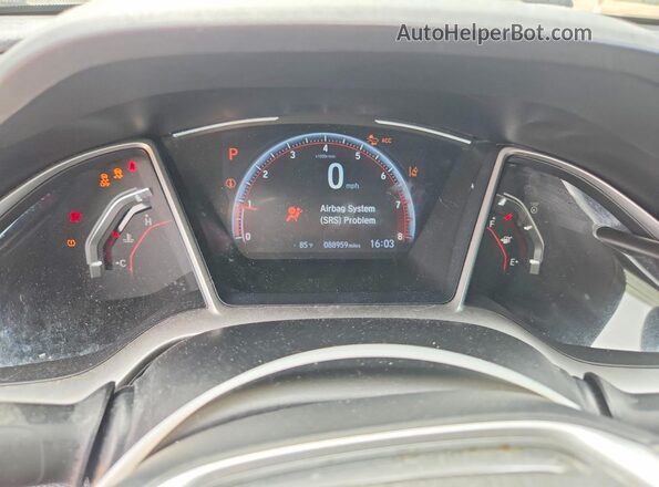 19XFC2F83LE024668 2020 HONDA CIVIC White Instrument cluster view