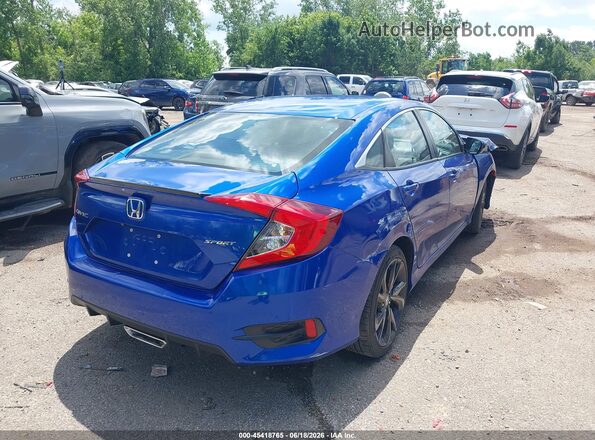 19XFC2F83ME000582 2021 HONDA CIVIC Blue Հետևի աջ