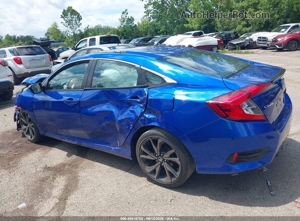 19XFC2F83ME000582 2021 HONDA CIVIC Blue Սալոնի 360 աստիճան տեսք