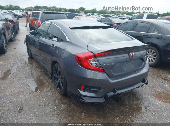 19XFC2F84KE031501 2019 HONDA CIVIC Gray Tył lewy