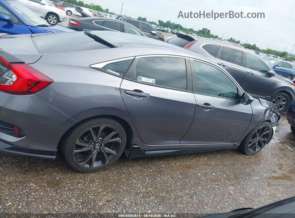 19XFC2F84KE031501 2019 HONDA CIVIC Gray Widok wnętrza z tyłu
