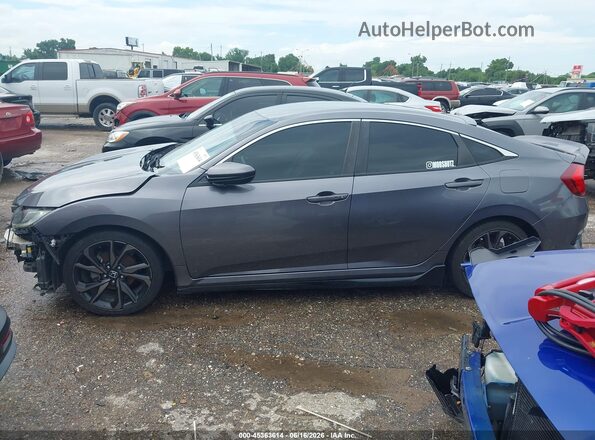 19XFC2F84KE031501 2019 HONDA CIVIC Gray Widok wnętrza 360 stopni
