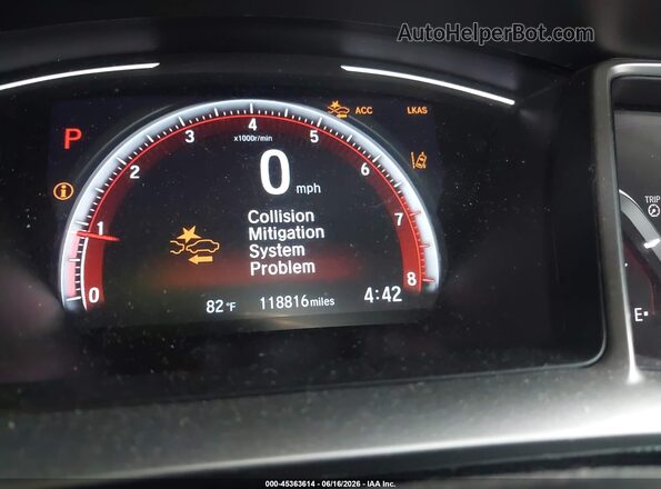 19XFC2F84KE031501 2019 HONDA CIVIC Gray 