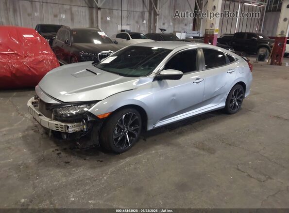 19XFC2F84KE203915 2019 HONDA CIVIC Серебряный Передняя левая четверть