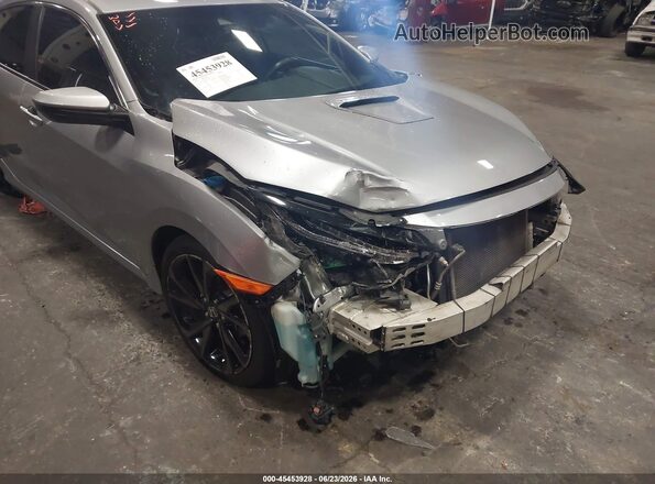 19XFC2F84KE203915 2019 HONDA CIVIC Серебряный Вид спереди