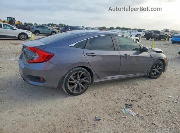 19XFC2F84LE010052 2020 HONDA CIVIC Silver Tył prawy
