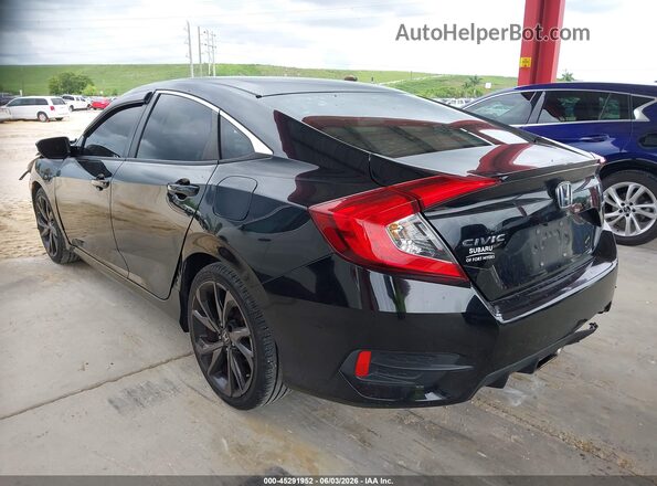 19XFC2F84LE019091 2020 HONDA CIVIC Black Հետևի ձախ