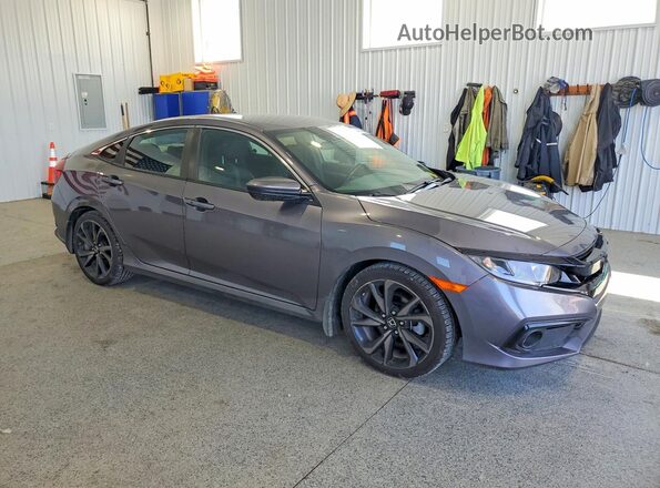 19XFC2F84LE029622 2020 HONDA CIVIC Gray Przód prawy