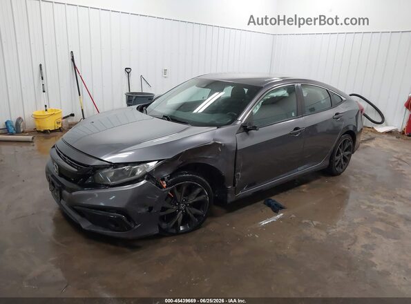 19XFC2F85ME201741 2021 HONDA CIVIC Gray Przód lewy