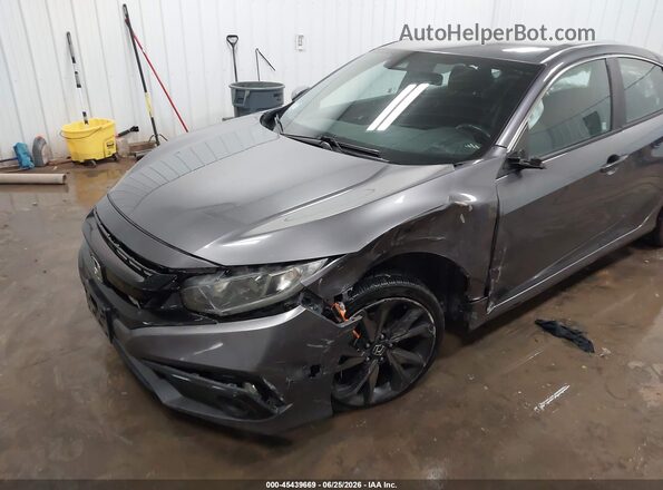 19XFC2F85ME201741 2021 HONDA CIVIC Gray Widok z przodu