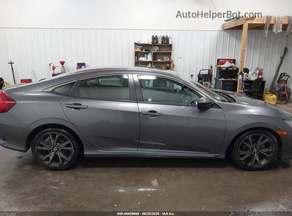 19XFC2F85ME201741 2021 HONDA CIVIC Gray Widok wnętrza z tyłu
