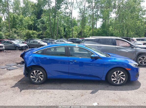19XFC2F86JE007263 2018 HONDA CIVIC Blue Rear interior view