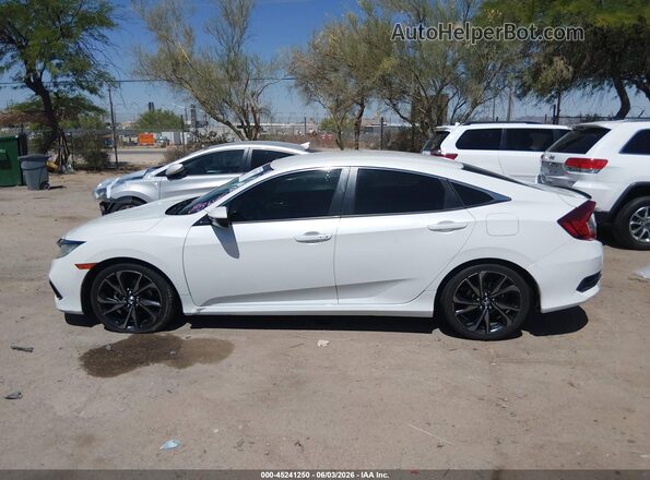 19XFC2F86KE044251 2019 HONDA CIVIC Белый Вид задней части салона