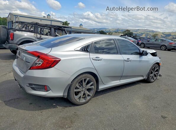 19XFC2F86KE210106 2019 HONDA CIVIC Gray Trasero derecho