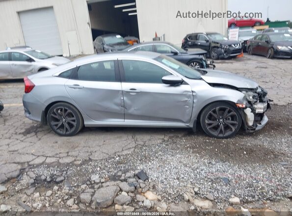 19XFC2F86LE007363 2020 HONDA CIVIC Silver Vista interior trasera