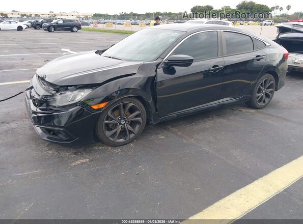 19XFC2F86LE028049 2020 HONDA CIVIC Черный Передняя левая четверть