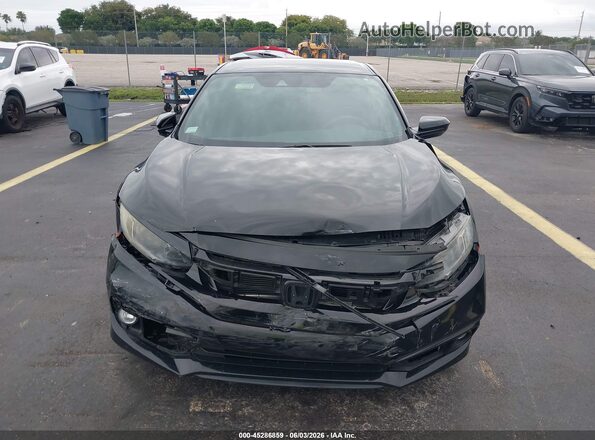 19XFC2F86LE028049 2020 HONDA CIVIC Черный Вид щитка приборов